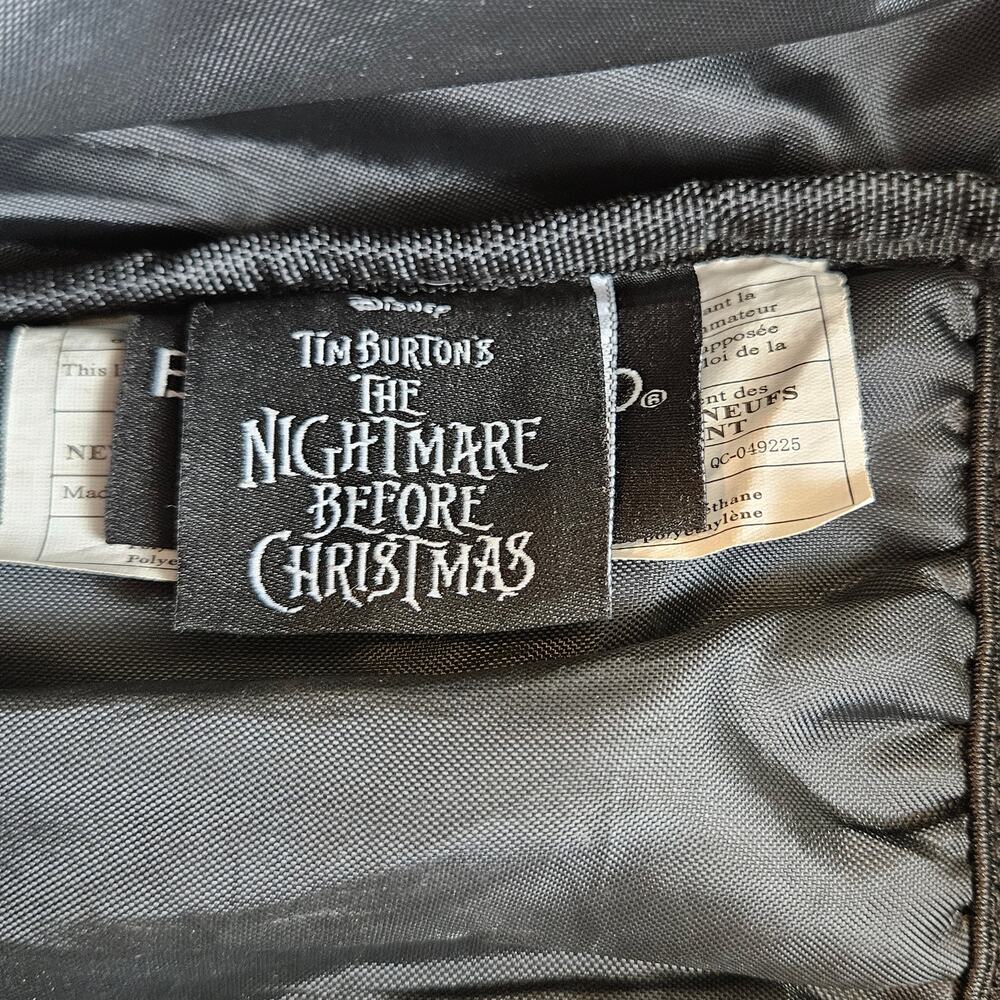 The Nightmare Before Christmas Oogie Boogie Backpack Black Neon Green - Picture 11 of 15